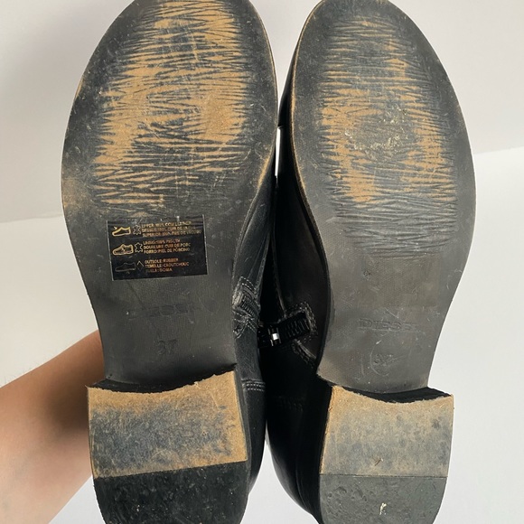 Diesel Black & gray Ombré Distressed size 6.5 EU 37 boots In amazing condition - Picture 8 of 8